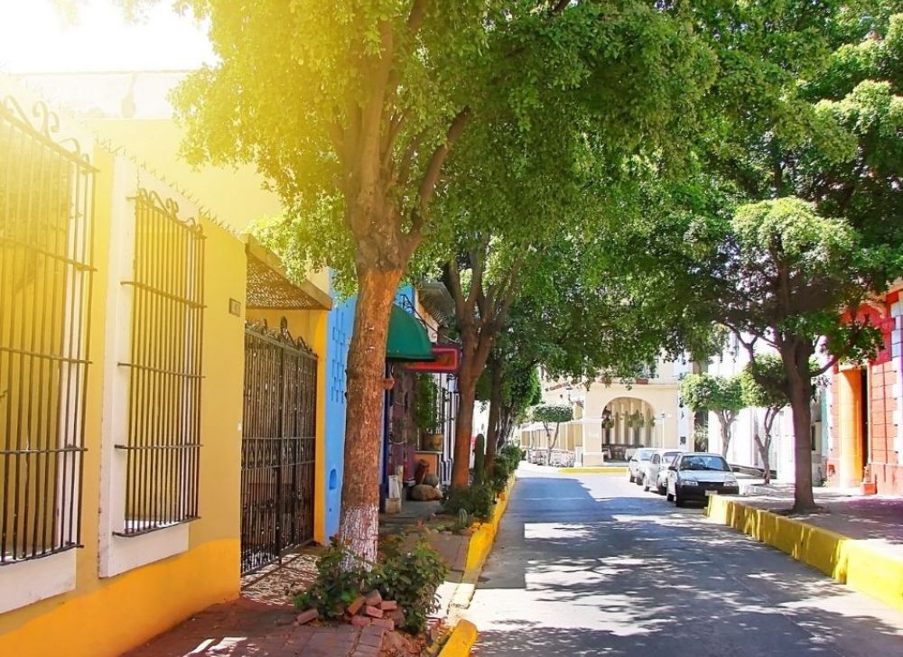 Sunny morning in Historic Center of Mazatlan