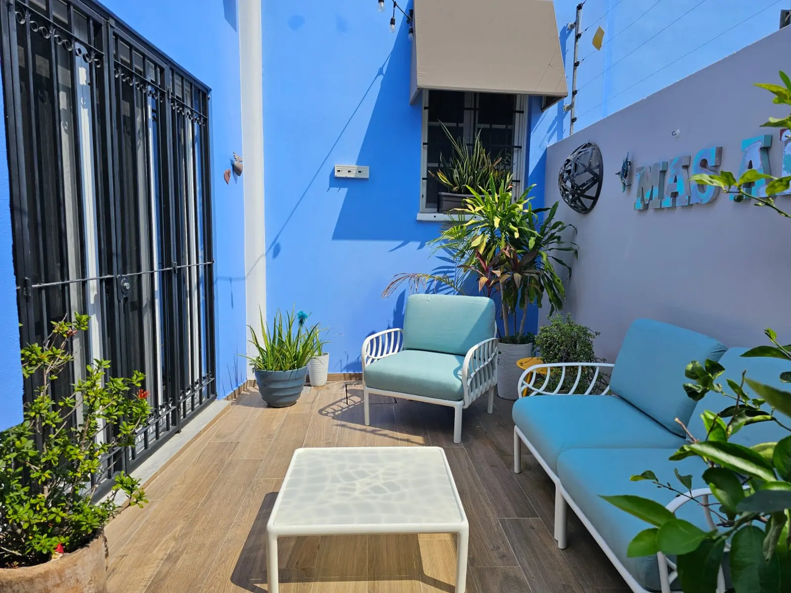 Casa Caleta, private patio.