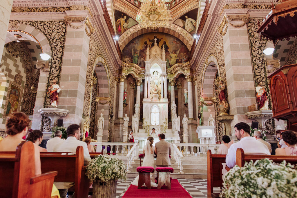 Wedding at Mazatlan Cathedral.