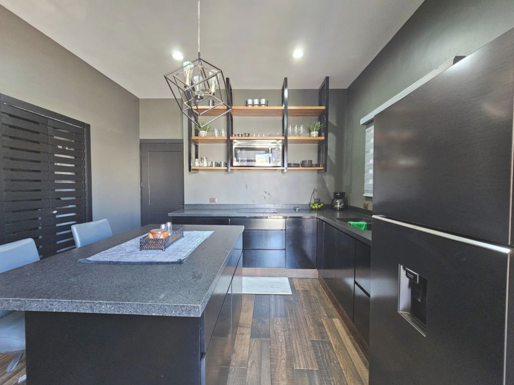 Urban Retreat industial style kitchen.