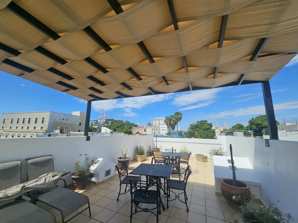 Pergola over roof at Casa Nicaragua